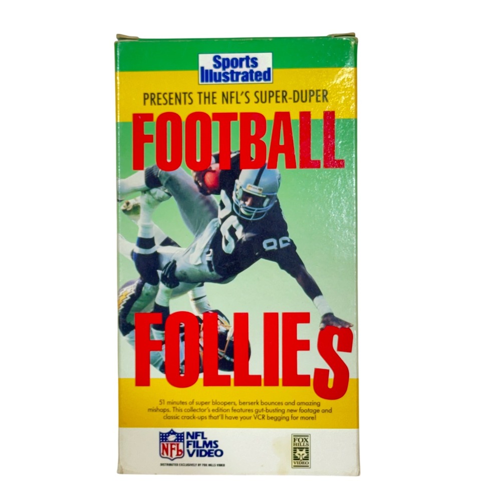 NFL Films VHS Sports‎ Illustrated Super-Duper Football Follies 1989 Bloopers